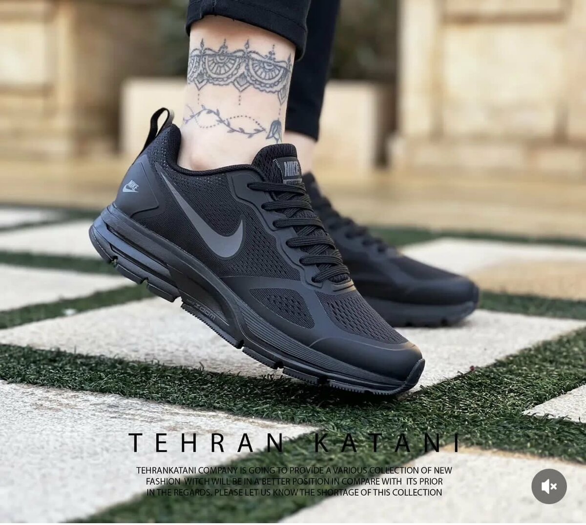 Chaussures de sport noires homme