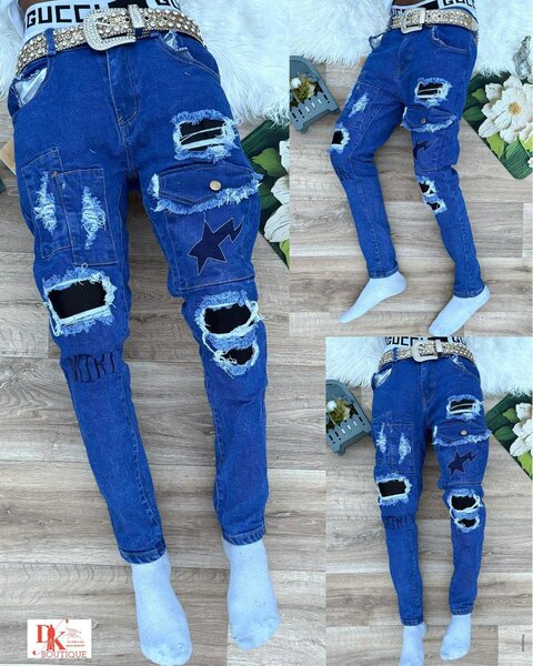 Jeans déchirés tendance homme