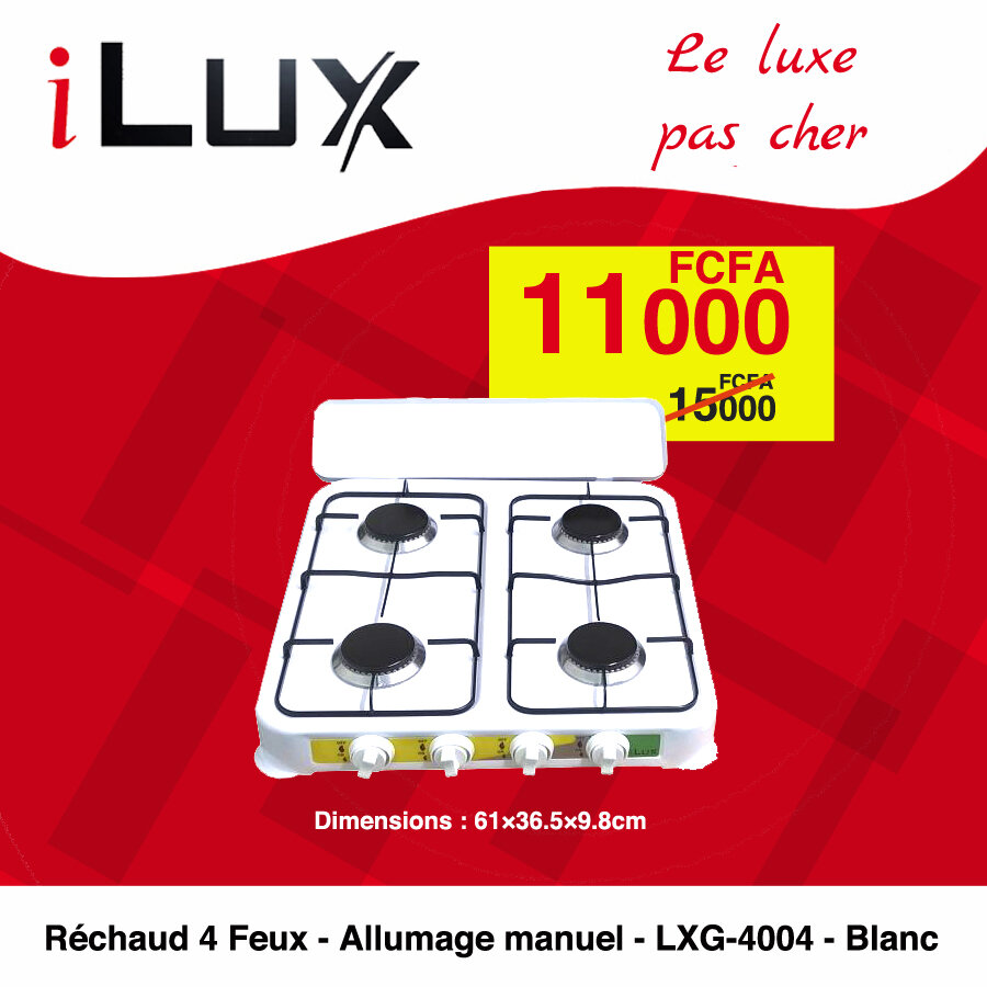 RECHAUD 4 FEUX  ALLUMAGE MANUEL