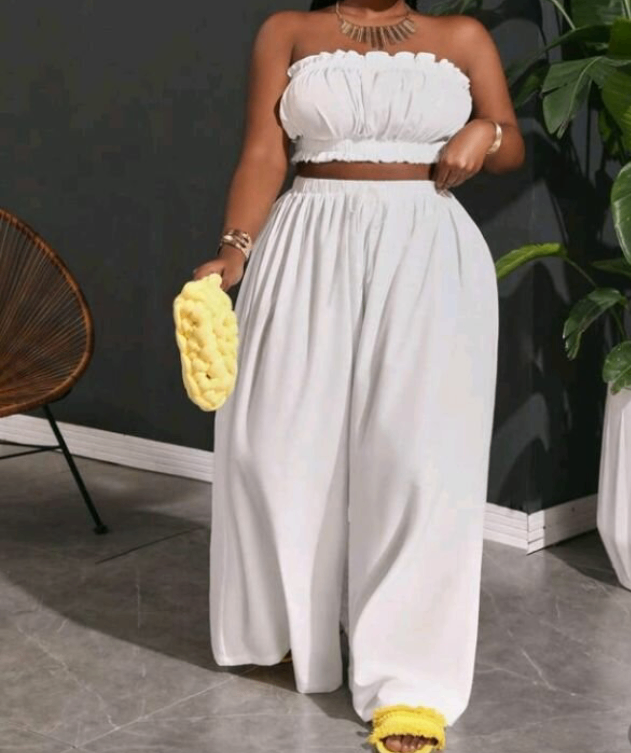 Ensemble estival blanc femme