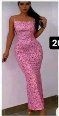 Beautiful and stylish women's long dress pink