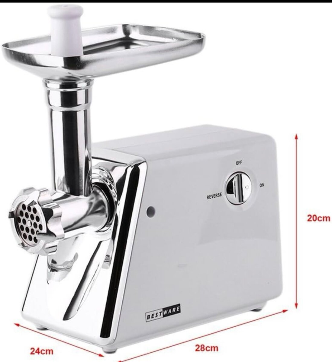 Hachoir à viande électrique 2500 W avec remplissage à saucis