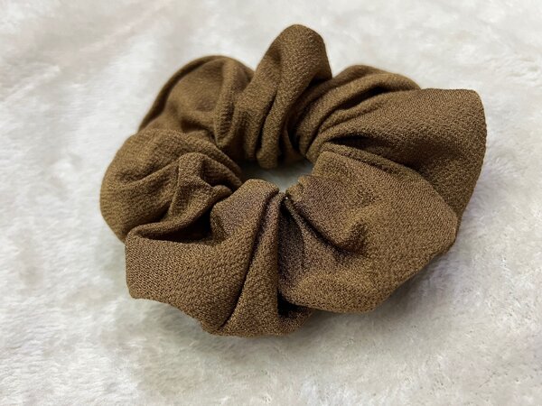 Brown scrunchie for girls.