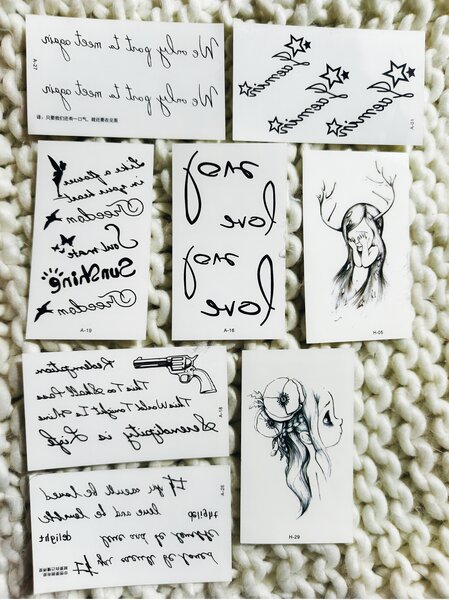 Tattoos temporaires motifs variés
