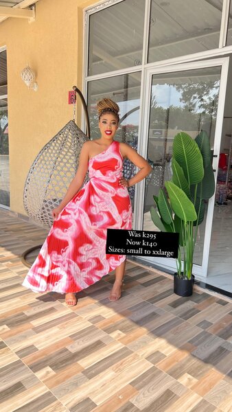 Women's Long One-shoulder Dress