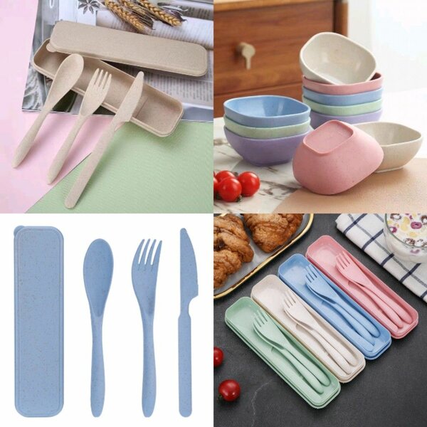 Cutlery set and a bowl