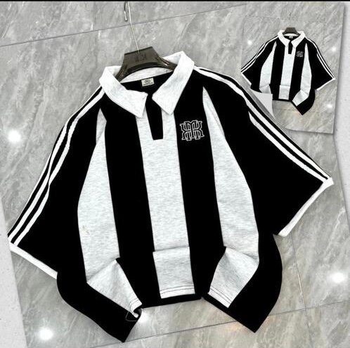 Polo à rayures manches courtes