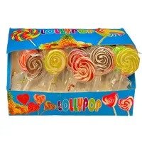Flat Shape Lollipop Multicolor Taste (1Box in 40pcs)