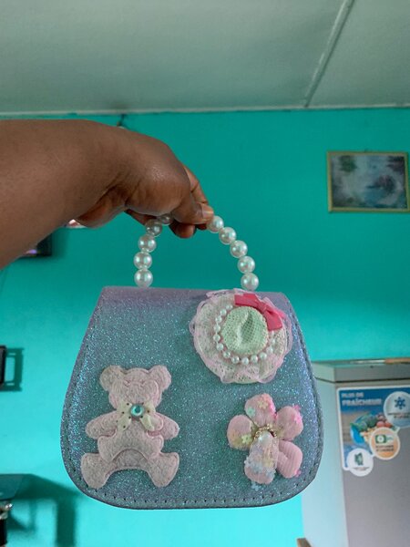 Sac à main enfant perles