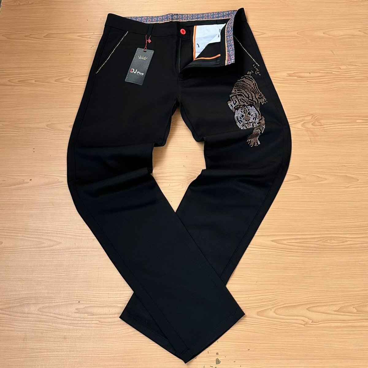 Fashion material trousers