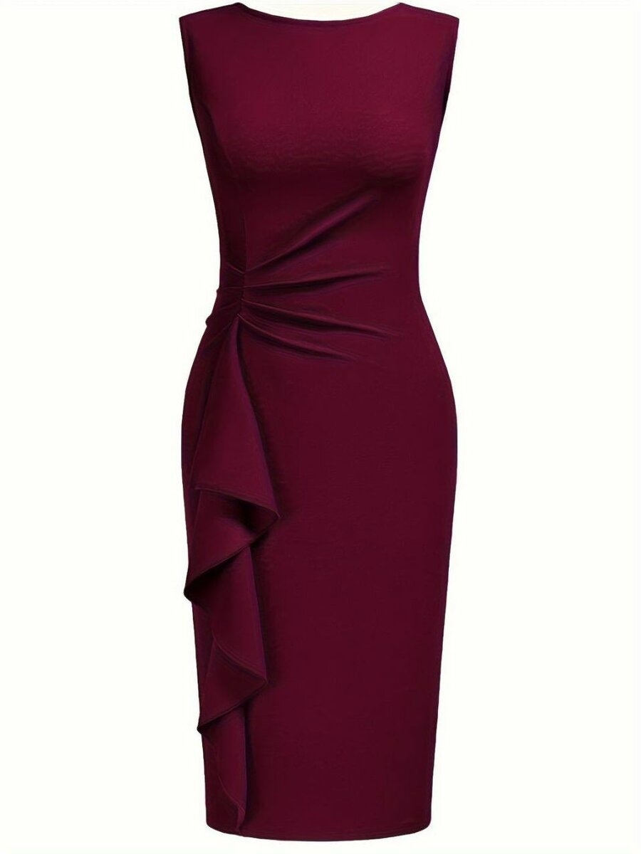 High quality spandex short sleeve dress