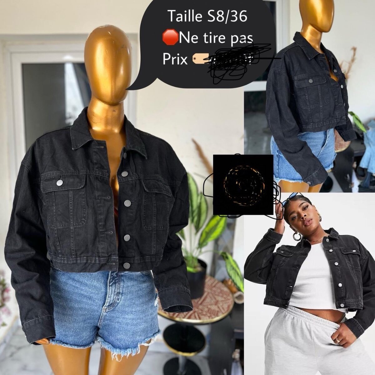 Veste en jean tendance