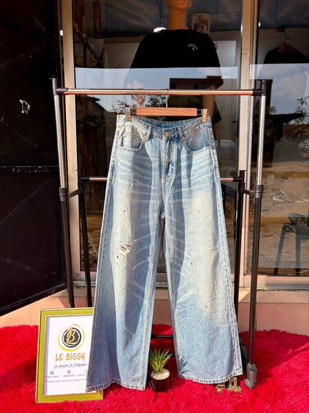 Jean baggy vintage décontracté