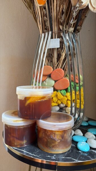 Savon au café et abricot