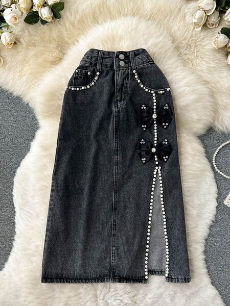 Domin jeans skirt for ladies