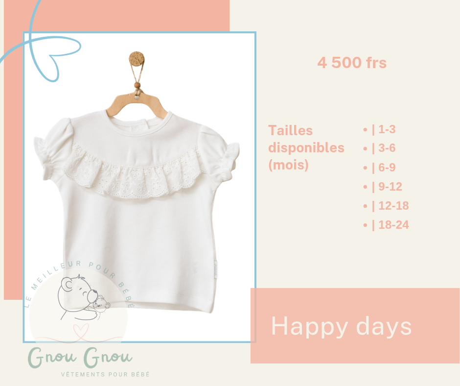 Body Bébé Mignon Volanté