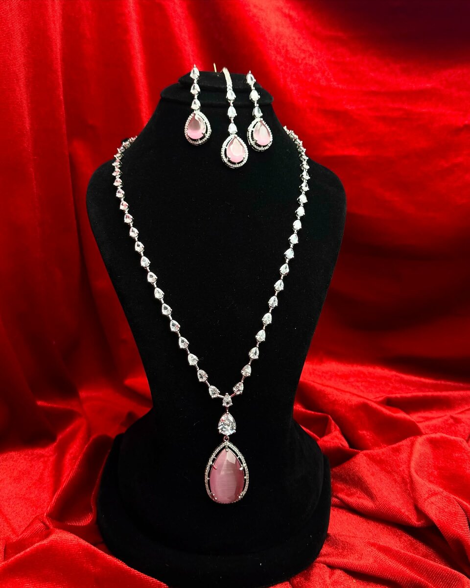 American Diamond 1 karat Mala set