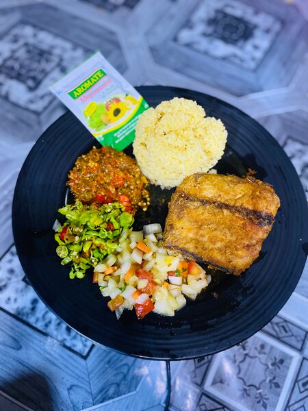 Poisson frit savoureux