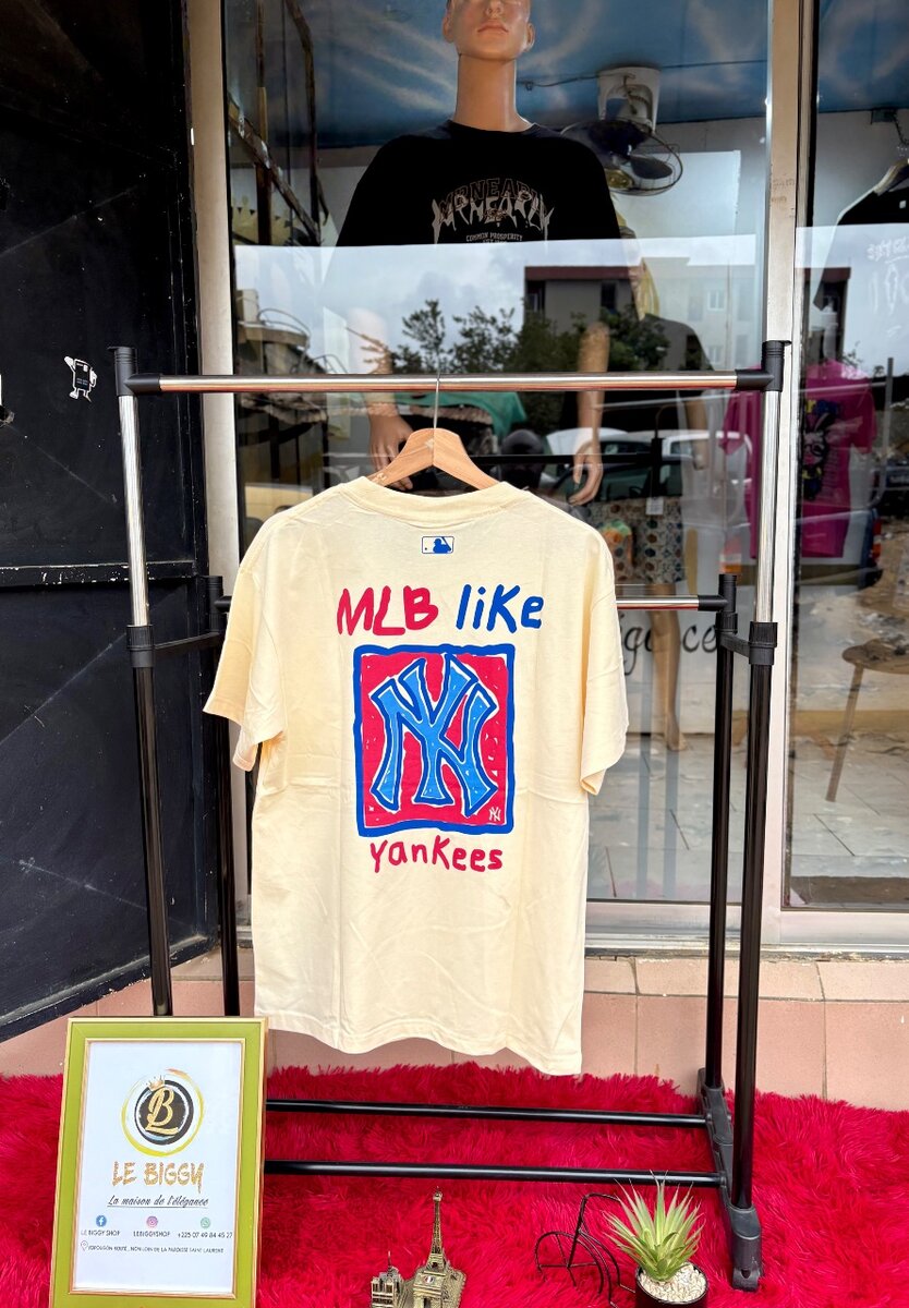 T-shirt MLB Yankees Beige