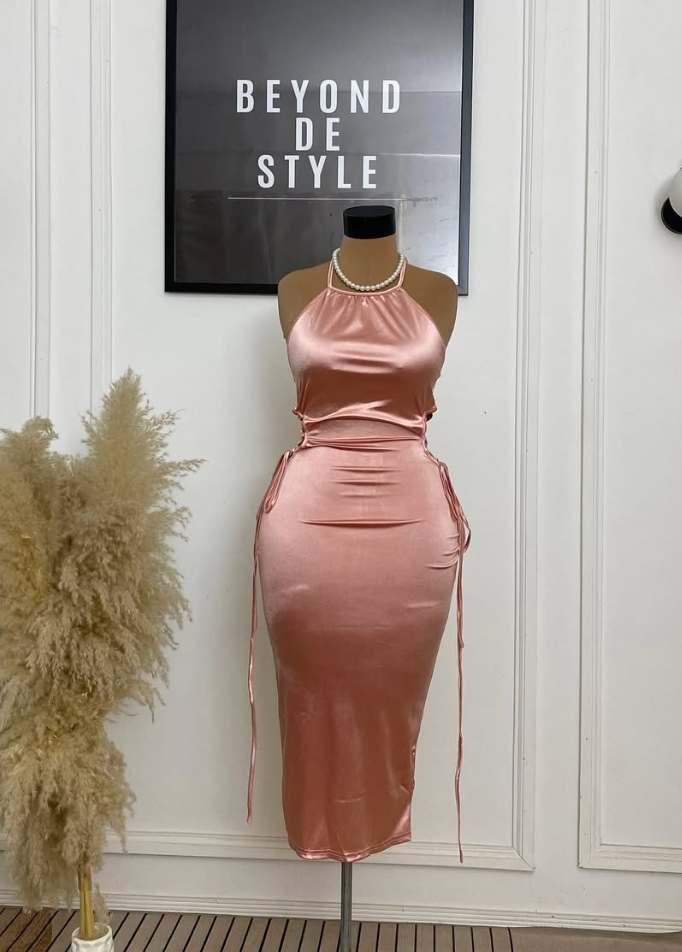  SASSY LACE SIDE KNEE LENGTH DRESS