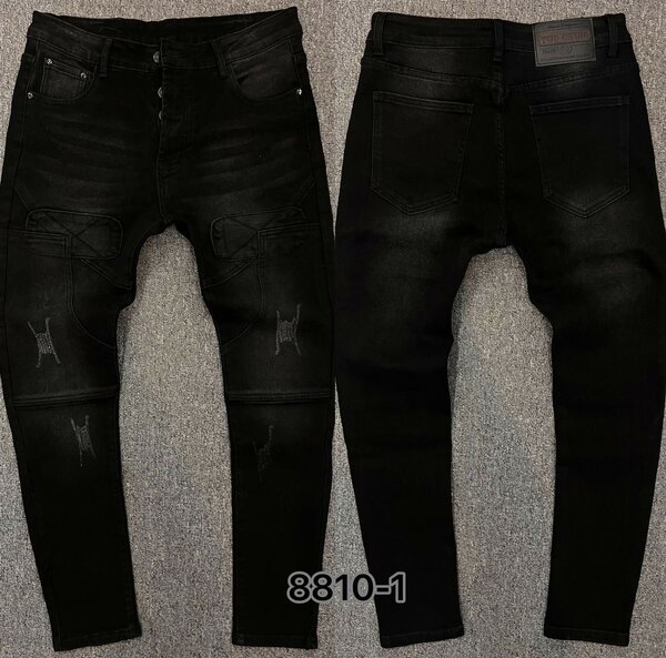 Jeans noirs slim hommes