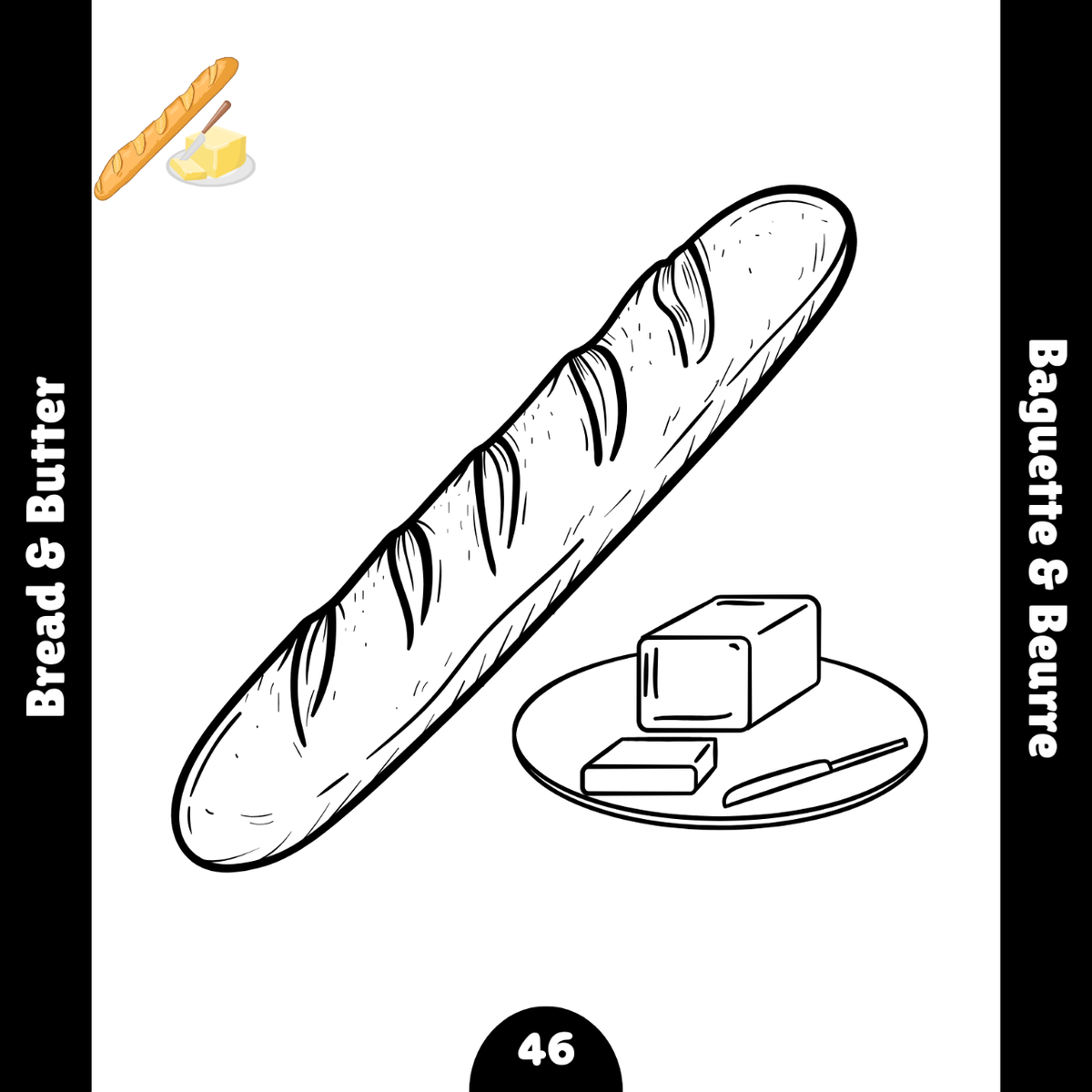 Livre de coloriage - Repas