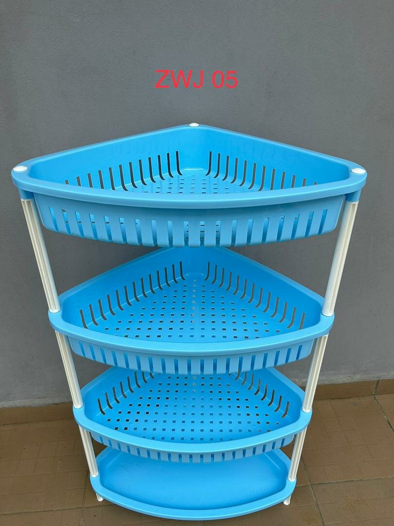 Étagère d'angle en plastique