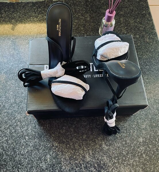 Beautiful and comfortable women's sandals with heels black