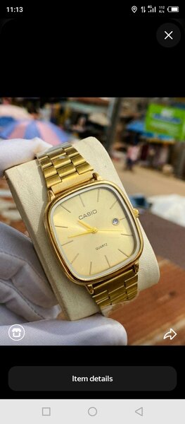 Casio Gold Square Watch