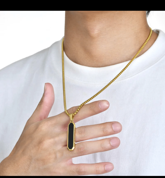 Collier Luxe Pendentif Noir