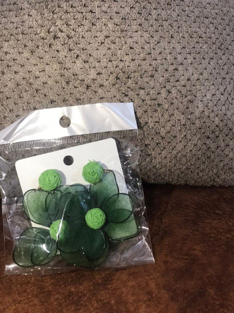 Boucles d'oreilles fleurs colorées