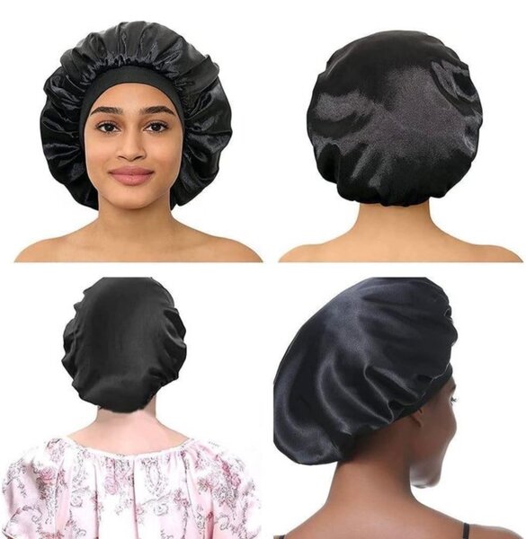 Bonnet en satin pour cheveux