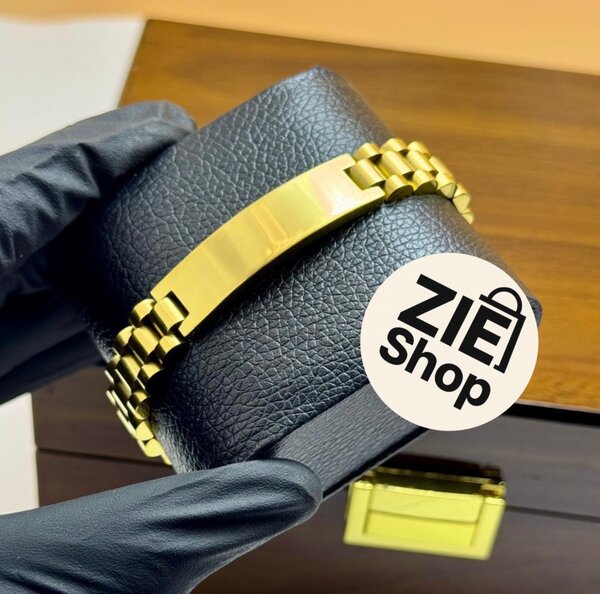 Bracelet en acier bicolore