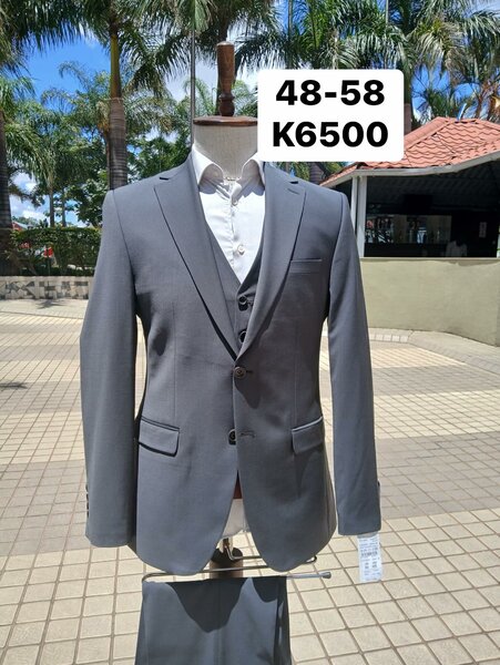 men's gray suit