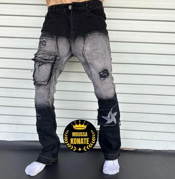 Jeans cargo mode homme