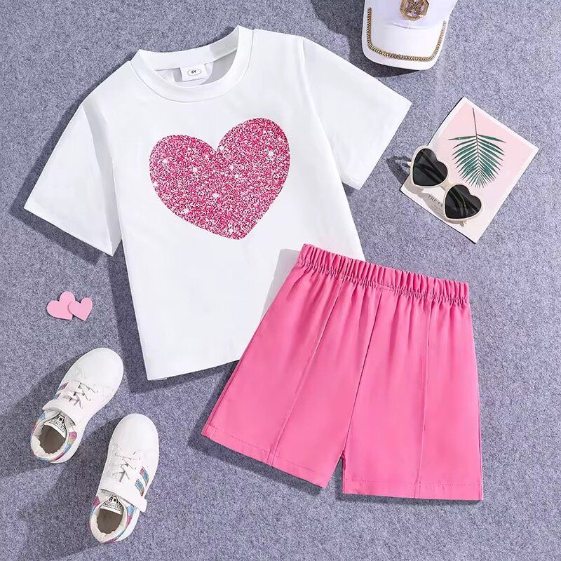 Ensemble T-shirt et Short Fille