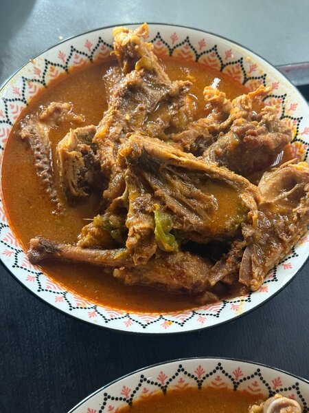 1/2 soupe de poulet épicé