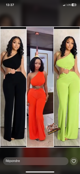 Combinaison asymétrique élégante