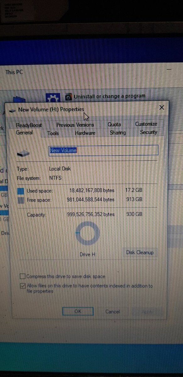 Toshiba 1TB Hard disk drive