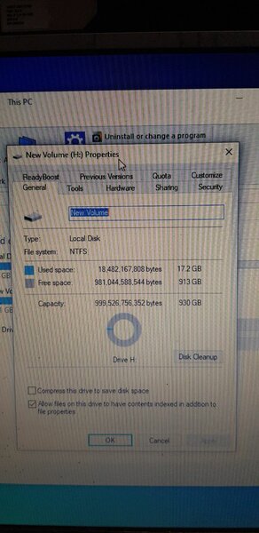 Toshiba 1TB Hard disk drive