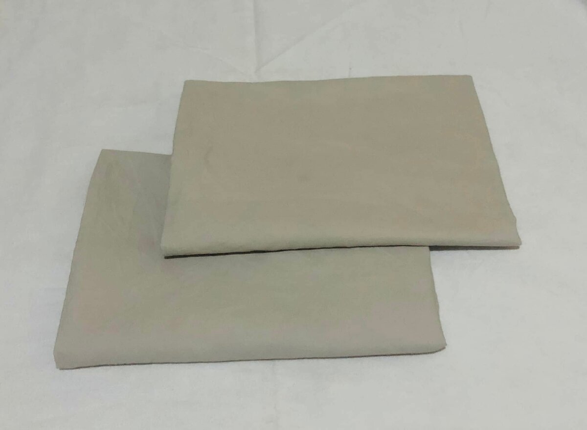 Set of pillowcases in light beige color