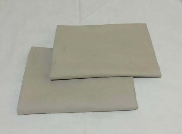 Set of pillowcases in light beige color