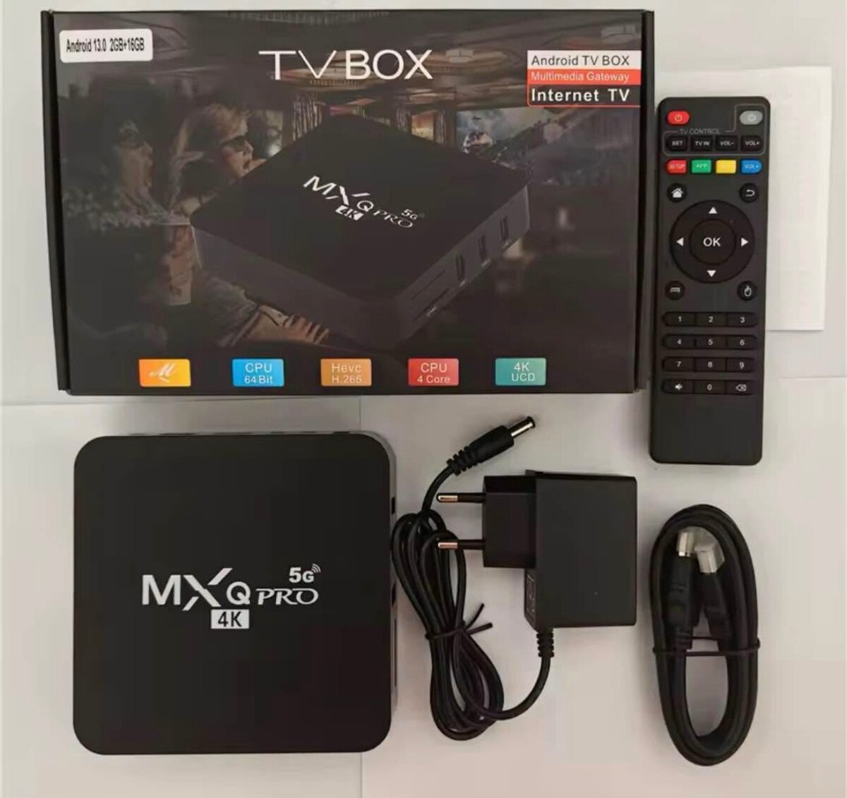 Box TV Android 4K MXQ Pro
