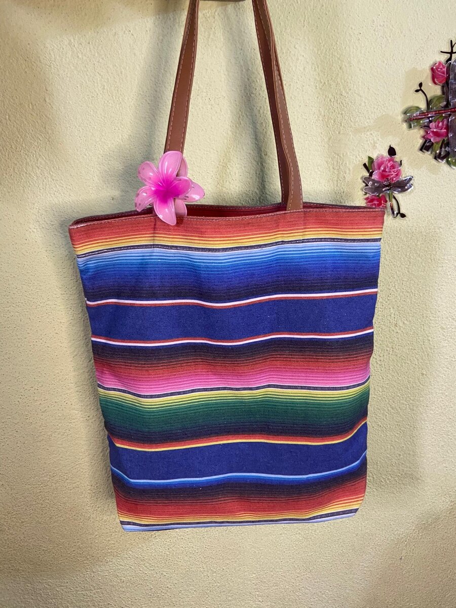 Sac cabas coloré en tissu