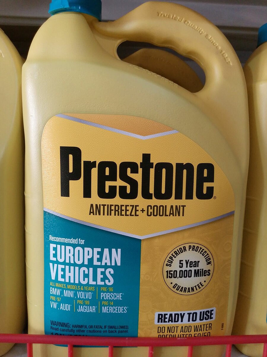 Prestone Coolant (European Vehicles)