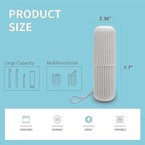 Travel toothbrush holder