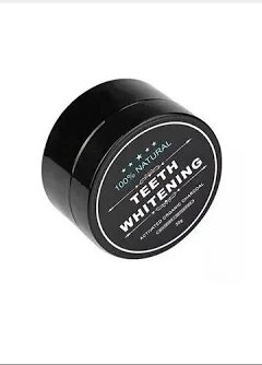 Activated charcoal teeth whitening