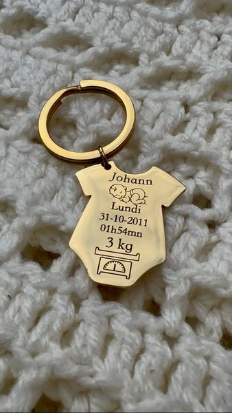 Porte clés de naissance