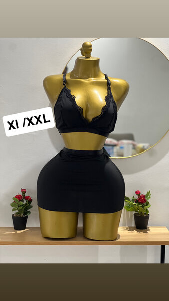 Ensemble Lingerie Noir Grande Taille