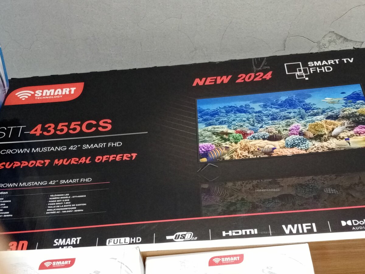 SMART TECHNOLOGY TV - LED - 43 Pouces - Décodeur Intégré - N